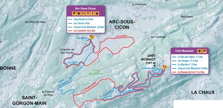 Site Nordique ArcsousCicon Site officiel de la commune